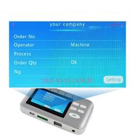 MES ERP, Computadora Integrada para Estación de Trabajo, Máquina de Reportes de Trabajo ET430S, Pantalla de 4.3 Pulgadas, Conexión Inalámbrica 2.4G/5G, Disponible en Stock