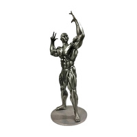 Trophée de musculation en métal personnalisé or, argent, bronze, le plus vendu – Statue personnelle en métal pour homme performant