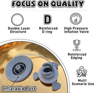 <span class=keywords><strong>Grande</strong></span> <span class=keywords><strong>Boule</strong></span> Miroir Argentée Gonflable, Ballons Géants Brillants pour Fête Disco, Décoration d'Événements de Noël, Sphère Miroir Réfléchissante en PVC - Product Image 3