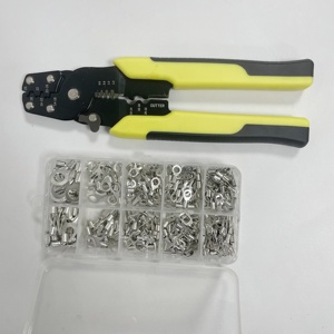 Alicates de prensado manual, herramienta multifuncional de JD-41, pelacables con Alicates de bloqueo con terminales de latón de anillo de horquilla, 320 Uds. - Product Image 2