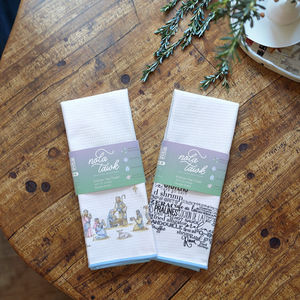 Toalla de té de cocina con tejido de gofres de microfibra absorbente para decoración del hogar - Product Image 2