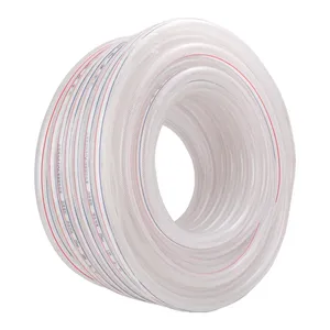 Factory Snakeskin Pipe PVC Clear Hose Transparent Soft Pressure Plastic Water Fiber Reinforced Garden Braided Pipe