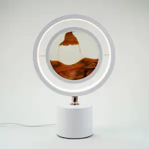 Gambar pasir bergerak indah dekorasi rumah tangga lampu LED lukisan pasir hisap gambar seni 3D gambar pasir dengan lampu malam