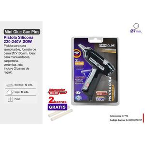 Mini pistola per colla a caldo Criscolor 20W 7mm per artigianato, carpenteria, ceramica - Product Image 1