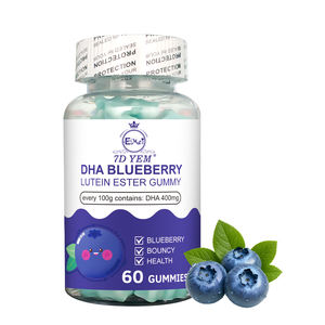 Oem/Odm Best Verkopende 7d Yem Dha Bosbessen Luteïne Ester Gummy Voedingssupplement 60 Gummies - Product Image 1