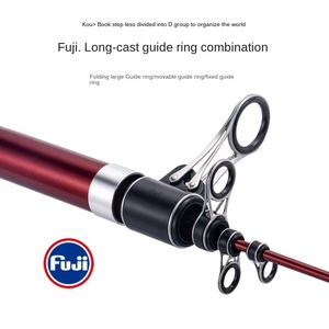 Caña de Pescar Telescópica para <span class=keywords><strong>Surfcasting</strong></span> MADMOUSE Fuji Parts CAST SURF 420 BX-T de 4.2M de Carbono con 4 Secciones 100-250g para Lubina de Potencia Dura y Acción RÁPIDA - Product Image 4