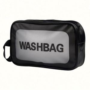 Portable <b>Transparent</b> Frosted PVC <b>Makeup</b> <b>Bag</b> Custom Waterproof Travel Toiletry <b>Bag</b> - Product Image 4