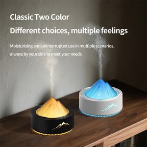 Nouveau diffuseur d'arômes électrique à flamme 100 ml, design méduse et volcan en plastique, sans eau, pour usage hôtelier avec lumière LED, Type-C - Product Image 3