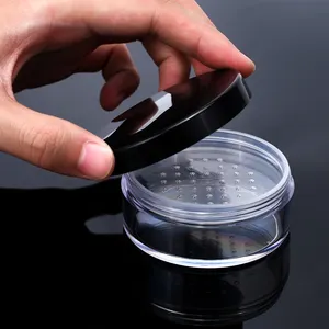 Wholesale 10 Ml 30 Ml 50 Ml Frosted Plastic Cosmetic Packaging Rotating Sifter Loose Powder Jar
