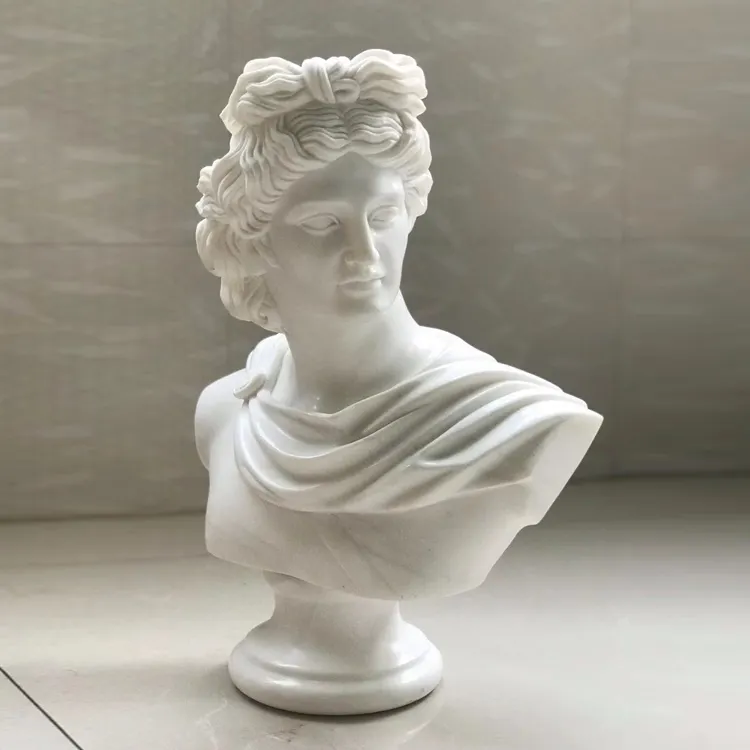 En marbre Sculpté à la main sculpture de buste