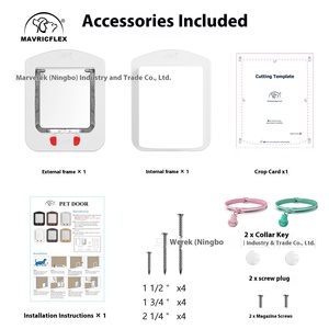 New thông minh <span class=keywords><strong>4</strong></span>-cách tự động Dog & Cat Flap cửa với 2 tag phím nhựa bền an toàn Pet cổng - Product Image 3