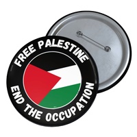 Insigne de drapeau PALESTINE personnalisé en usine de 20 ans insigne en fer blanc des EAU