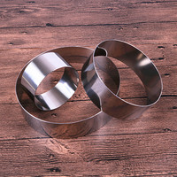 Anneau rond en acier inoxydable de qualité alimentaire, Tiramisu, mousse de gâteau, hauteur 5 cm, décor de gâteau, moule, anneau, coupe-gâteau, offre spéciale