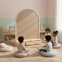 Tableau magnétique Art Déco avec tiroir, tableau de dessin en bois écologique pour écrire et dessiner, portable
