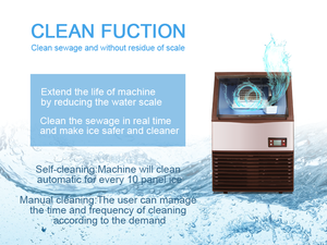 Machine à glaçons commerciale <span class=keywords><strong>GSE</strong></span> 23KG/24H pour restaurant, petite machine à glaçons carrés 220V/50HZ, réfrigérant R290/R404a, garantie 1 an - Product Image 4