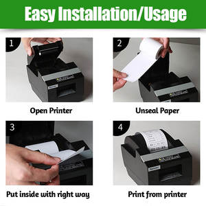 Rollo de Papel Térmico Premium 57x50 80x80 para Impresora POS, Caja <span class=keywords><strong>Registradora</strong></span>, Impresión Nítida, Resistente al Agua y a los Arañazos - Product Image 6