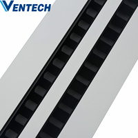 Diffuseur linéaire en aluminium réglable Ventech ODM/OEM pour plafond de climatisation