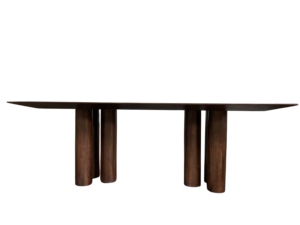 Table basse moderne en bois de manguier marron, décoration de maison, meubles de salon faits à la main, design antique classique de luxe - Product Image 3