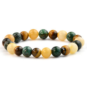 Vintage Natural Stone Agate Beaded Bracelet Fashion Treatment Handmade Jewelry for Women Uionen 663 - Product Image 3