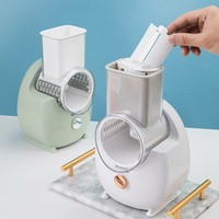 Trancheuse et râpeuse à légumes multifonctionnelle, rechargeable à domicile, coupe-légumes électrique portable pour la cuisine