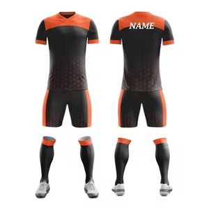 男孩定制足球运动衫套装新款全升华足球队制服快干透气训练服来样定做服务 - Product Image 6