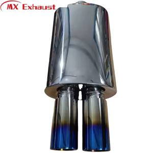 <span class=keywords><strong>Silencieux</strong></span> d'échappement universel en acier inoxydable de style ovale de haute qualité 2 ''-4'' avec embouts droits/courbés pour modification de voiture/camion - Product Image 4