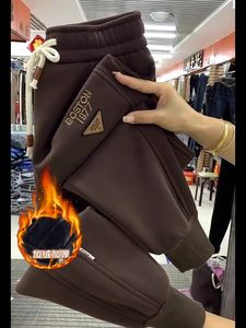 <span class=keywords><strong>Pantaloni</strong></span> da Jogging Casual <span class=keywords><strong>in</strong></span> <span class=keywords><strong>velluto</strong></span> a metà vita autunno inverno stampa rilegatura nuovi Leggings sportivi - Product Image 6