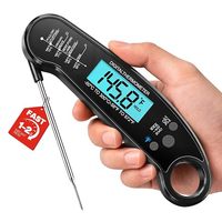 Termometer Daging Digital Plastik Tahan Air, Bacaan Instan, Termometer Makanan Digital Bacaan Instan, Lampu Latar, Peralatan Dapur