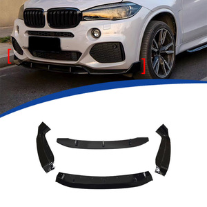 อุปกรณ์แยกขอบด้านหน้า BMW 4ชิ้นสีดำด้าน PP สำหรับ F16กีฬา X6ม. 2014-2018 - Product Image 1