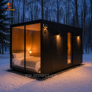 Cabaña Prefabricada con Estructura de Acero Negro Personalizada para Hoteles, Resorts, Campamentos <span class=keywords><strong>y</strong></span> Alojamiento de Vacaciones al Aire Libre - Product Image 3