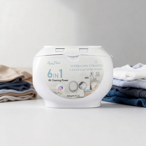 ANN PLATO 6-en-1 400g Capsules de <span class=keywords><strong>lessive</strong></span> liquide jetables écologiques pour vêtements Parfum naturel Élimination puissante des taches Soin des couleurs - Product Image 1