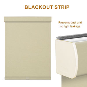 खिड़कियों के लिए ब्लैकआउट रोलर अंधा, कैसेट वैलेंस थर्मल इन्सुलेटेड यूव सुरक्षा - Product Image 4