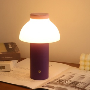 Lampe de table en métal rechargeable par USB C, lampe de bureau en cuir PE, lampe de chevet décorative pour chambre à coucher - Product Image 5