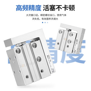 Rail de guidage de précision HLH, table coulissante, type rail latéral, modèles HLH6/10/16/20X5X10X15X20X25X30X40 - Product Image 1