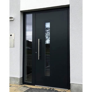 強力な品質のエントランスモダンラージピボットフロントドアハイエンド防犯エクステリアドアメインゲートデザインラグジュアリーメインドア - Product Image 6