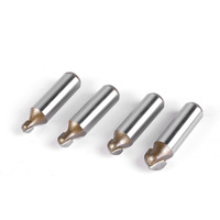 Fraise à bois professionnelle à fond rond de 1/2 po et 12 mm, en acier tungstène vierge, tranchante et résistante à l'usure