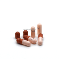 Capsules vides personnalisées d'impression et de couleur en or perlé Capsules violettes personnalisées