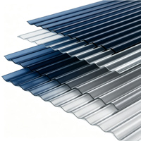 Toiture en tôle ondulée en polycarbonate avec revêtement UV, résistante au vent, pour abri de stationnement communautaire, allée de parc, couverture de maison de crèche