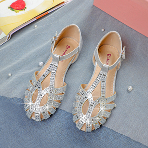 Cina all'ingrosso estate elegante sandali da spiaggia per le donne ragazze <span class=keywords><strong>scarpe</strong></span> basse per bambini Casual con cinturino posteriore piuttosto comodo - Product Image 3