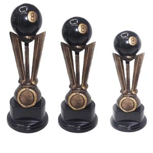 Xmlinco थोक काले No8 ट्रॉफी के लिए बिलियर्ड पूल क्यू खेल/बिलियर्ड पूल टूर्नामेंट पदक - Product Image 1