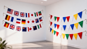 Drapeaux et bannières publicitaires personnalisés 3x5 avec logo Impression couleur pleine Option cadeau Tissu 100% polyester - Product Image 4
