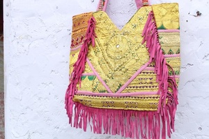 New Arrival Banjara Bag Vintage Hobo Sling Ethnic Hand Embroidered Zipper Two <b>Straps</b> Waterproof Large Capacity <b>Shoulder</b> Bag - Product Image 2
