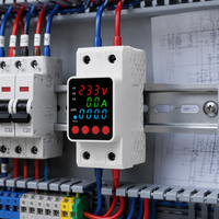 Protecteur de surintensité et de sous-tension monophasé, régulateur de tension AC 220V 32 A-100 A