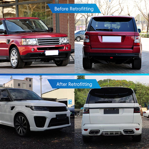 Modificación y actualización de coches de 2005-2013: kit de carrocería 2022 con parachoques delantero, capó, guardabarros, manijas de puerta y portón trasero para Range Rover Sport - Product Image 2
