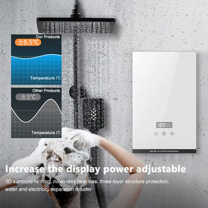 Sıcak 220V 230V 240V Bathroom CE CB 5.5 6KW 7KW 8KW 8.5KW 9KW çok noktalı Tankless anında elektrik SU ISITICI banyo mutfak için - Product Image 3