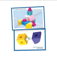 Vente en gros de blocs de construction en EVA 3D personnalisés, puzzle de 50 pièces, animaux créatifs à construire soi-même, ensembles de blocs de construction éducatifs pour enfants