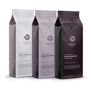 Bolsa de café ecológica con válvula, paquete de bolsas de café de 250g, 500g, 1lb, reciclable, con estampado personalizado