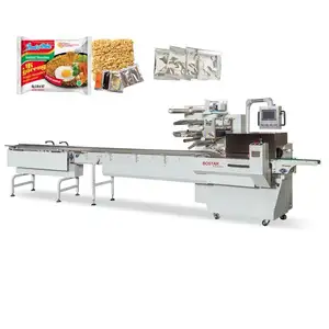 Automatic flow food plastic packaging forming machines for fried instant noodles