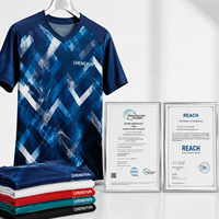 Geometrisches Speed Custom Fußballtrikot mit italienischer Tinten-Sublimation für globale Sport-Einzelhändler