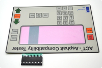 Keypad Keyboard Matrix Ffc Pcb Tahan Air Lapisan Grafis Poliester PET Strip Kontak Permukaan Terpasang Peralatan Telekomunikasi Membran